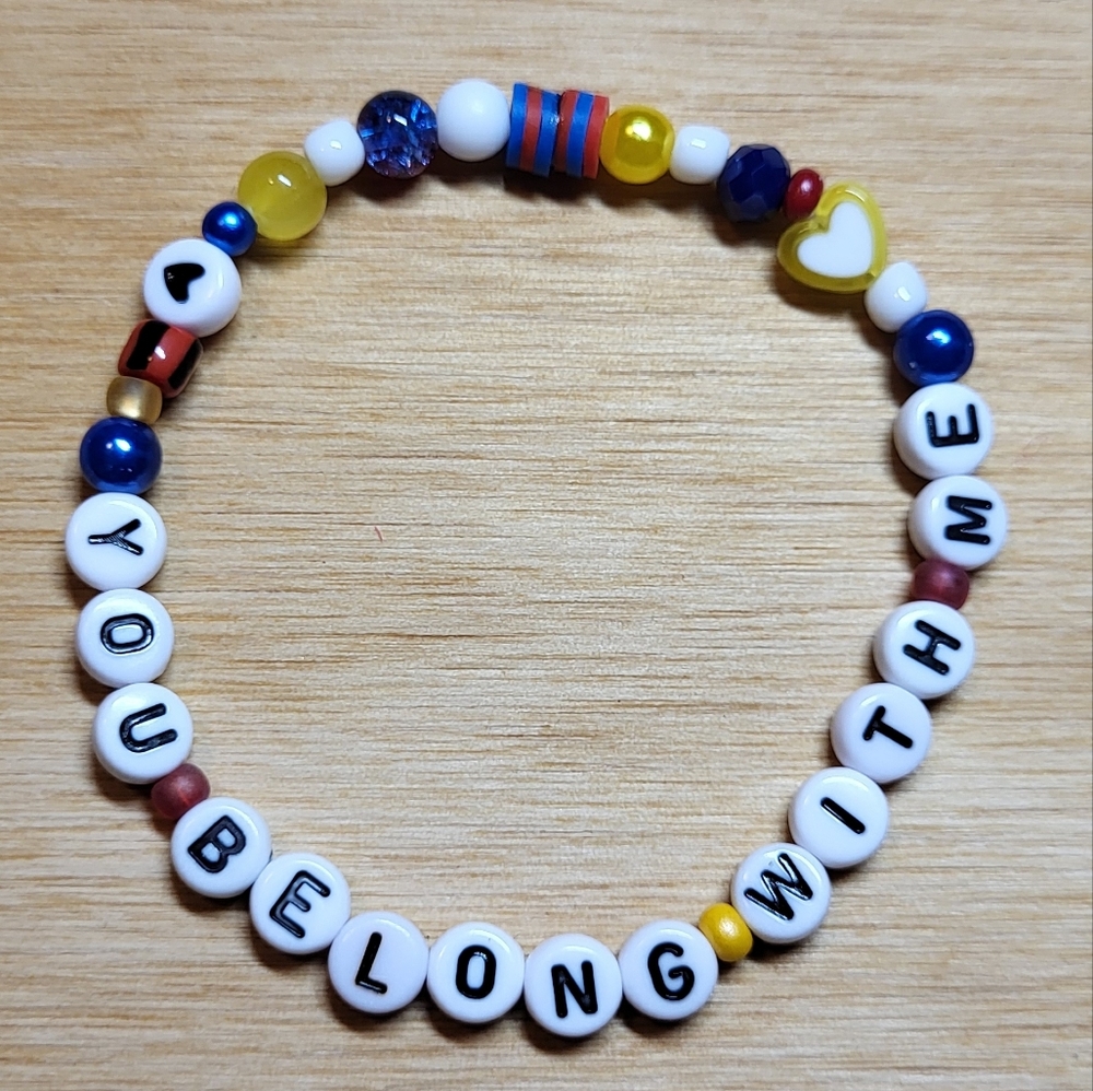 You Belong With Me- Taylor Swift Friendship Bracelet, Size 8"